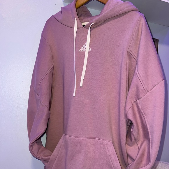 Dust pink Adidas hoodie - Picture 6 of 8